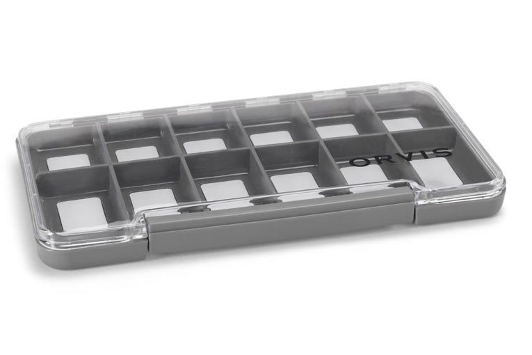ORVIS LARGE SUPER SLIM FLY BOX - 12 COMPARTMENT MAGNETIC