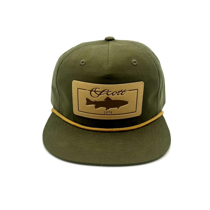 SCOTT LEATHER PATCH CAP