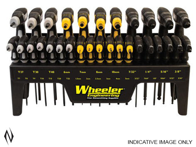 Wheeler Gunsmithing Sae/metric Hex & Torx P-handle 30 Pce