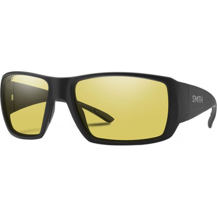 Smith Guide Choice Xl Matte Black With Chromapop Polarized Low Light Yellow Glass Lens