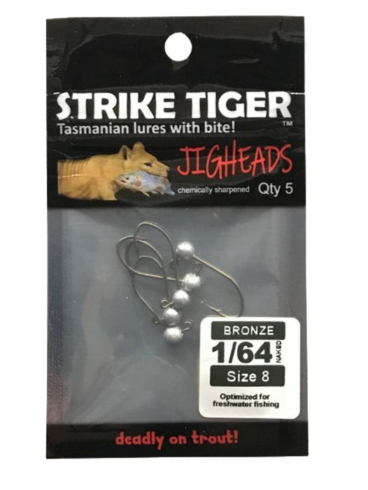 Strike Tiger Jighead Bronze 1/64 #8 (5 Pack)