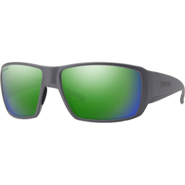 Smith Guides Choice Matte Cement With Chromapop Glass Polarized Green Mirror Lens