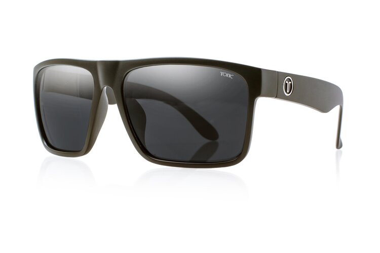 Tonic Outback Sunglasses Matt Black Frame With Photo Grey Lens
