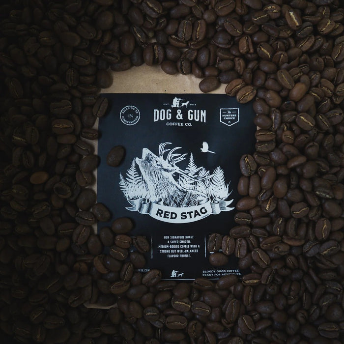 Dog & Gun Red Stag - Savoury Medium Roast - Whole Bean / 750g