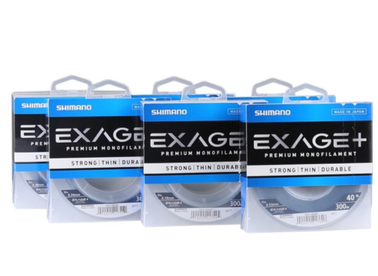 Shimano Exage+ Monofilament [length: 0.185mm (6lb) X 300m]