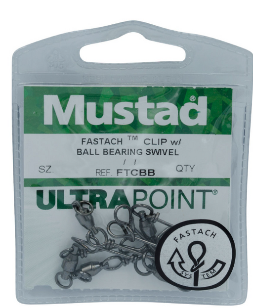 Mustad Bb Swivel W/fastach Clip [sz:0.0]