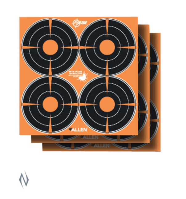 Allen Ez Aim Splash Adhesive 3" Bullseye Target 12pk [sz:12 Pack]