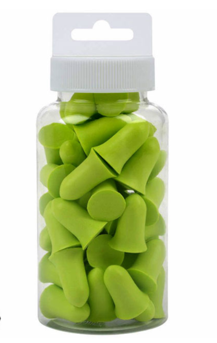 Allen Ultrx Tapered Foam Ear Plugs 25pk 32nrr [cl:lime]