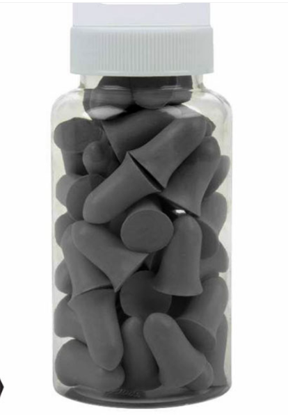 Allen Ultrx Tapered Foam Ear Plugs 25pk 32nrr [cl:grey]