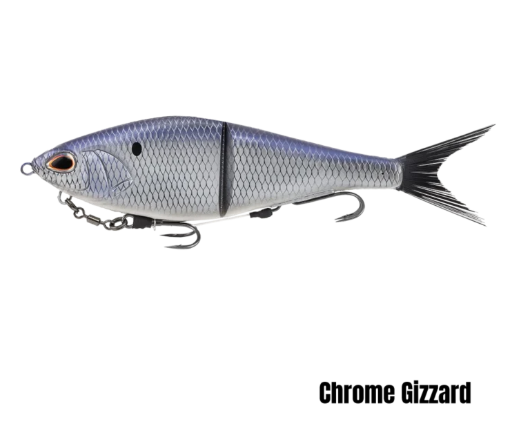 Berkley Chop Block 6in Glide Bait [cl:chrome Gizzard]