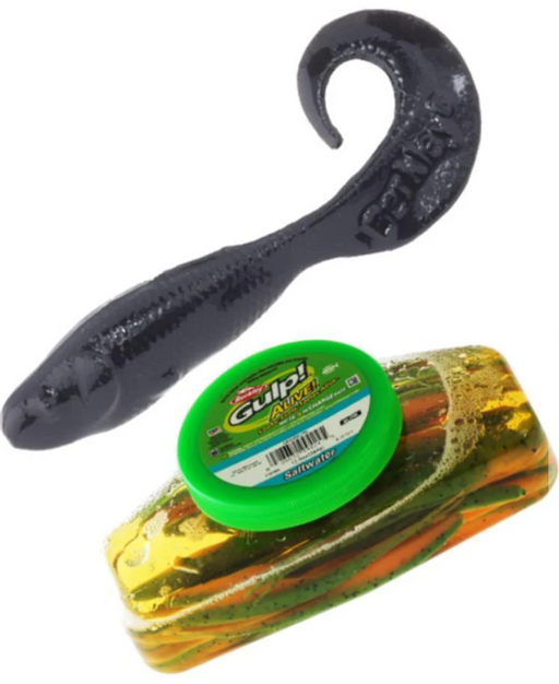 Berkley Gulp 3'' Minnow Grub Tub [cl:black]