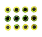 Wapsi Stick On Eyes 3/8" [cl:yellow]