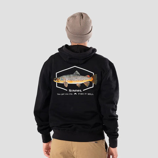 Simms F25 Artist Hoody Brown Trout [sz:small]