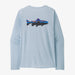 Patagonia Mens L/s Cap Cool Daily Graphic Shirt Waters [sz:s Cl:fitz Roy Trout: Fleck Blu]