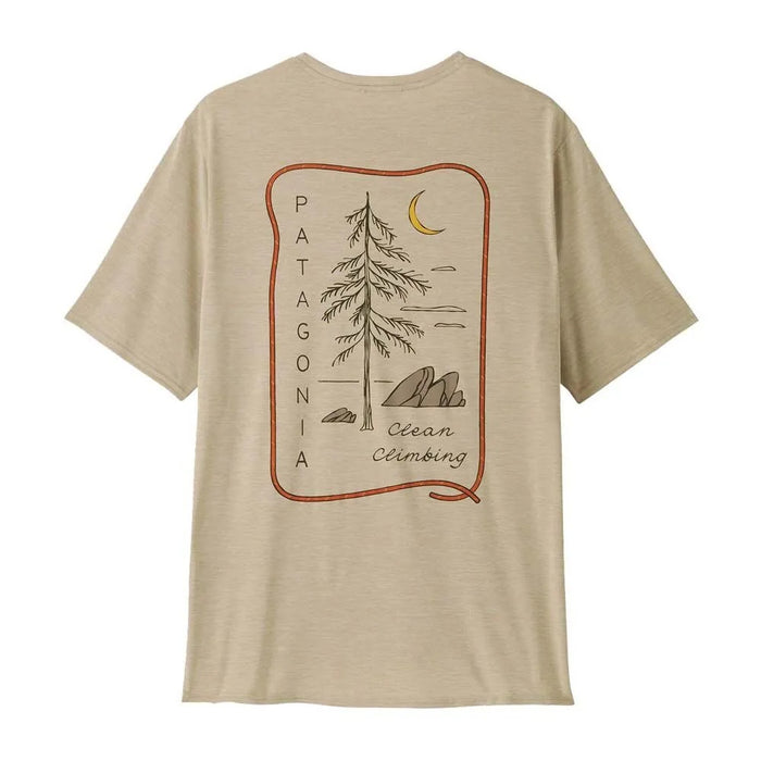 Patagonia Mens Cap Cool Daily Graphic Shirt Lands [sz:s Cl:clean Climb Roots: Pumice]