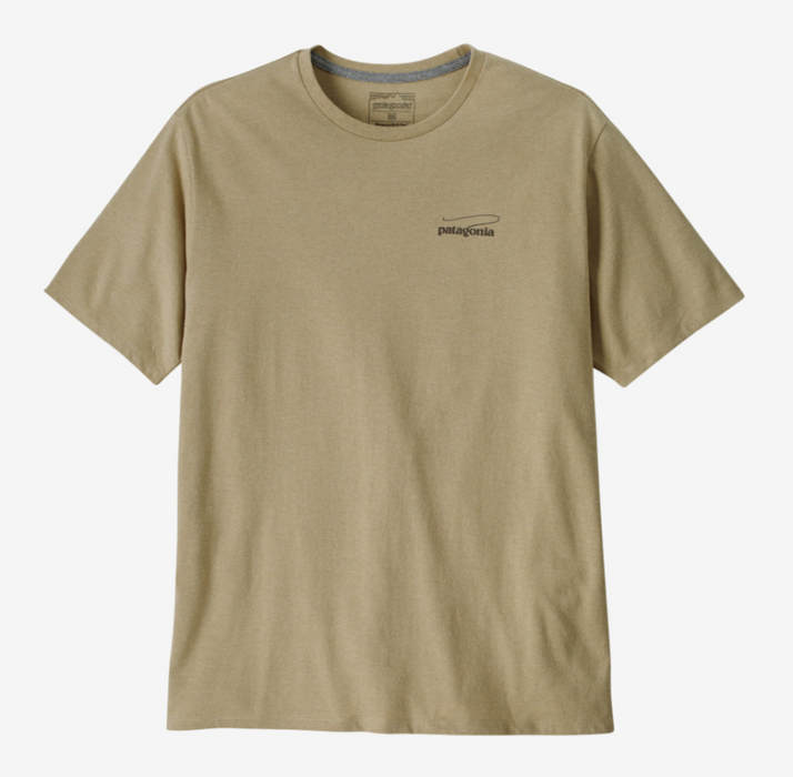 Patagonia Mens Casting Logo Responsibili-tee [sz:s Cl:pumice]