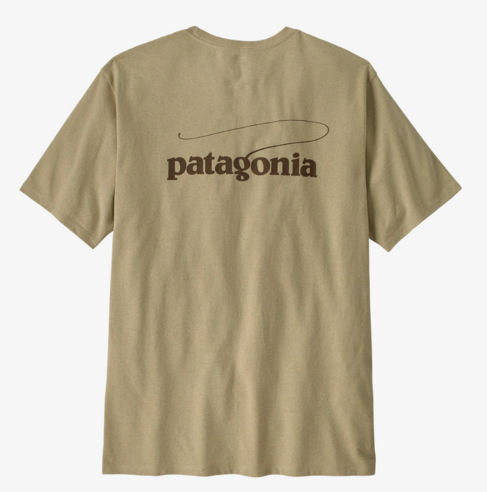 Patagonia Mens Casting Logo Responsibili-tee [sz:s Cl:pumice]
