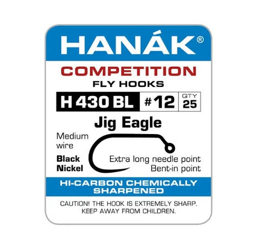 Hanak Barbless Hooks Jig Eagle H430bl [sz:14]