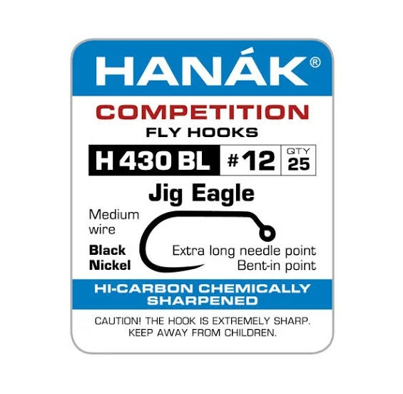 Hanak Barbless Hooks Jig Eagle H430bl [sz:14]