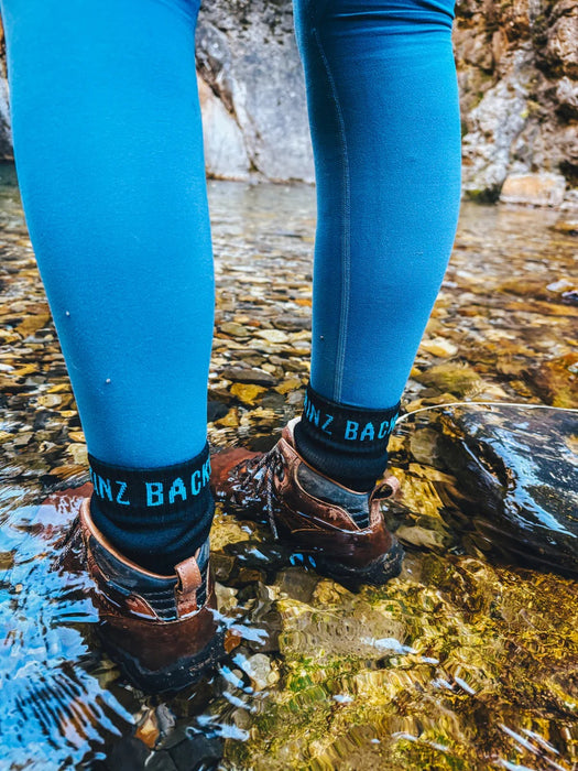 Backcountry Skinz Waterproof Mid Length Socks - Black [sz:s]