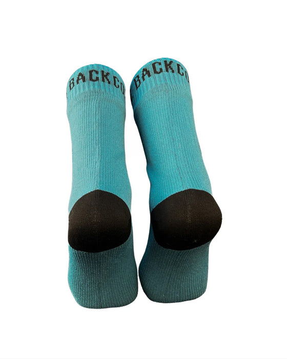 Backcountry Skinz Waterproof Mid Length Socks - Aqua/black [sz:s]