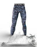 Backcountry Skinz Mens Solarflexz Leggings - Blue Slate Camo [sz:s Cl:blue Slate Camo]