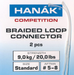 Hanak Braided Loop Connectors Standard #5-8 Clear [lng:8 Cm Wt:9 Kg]
