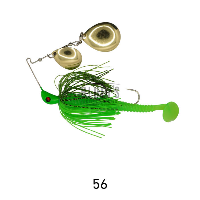 Spinwright 5/8oz Spinnerbait Double Colorado Rigged 4" [cl:50]