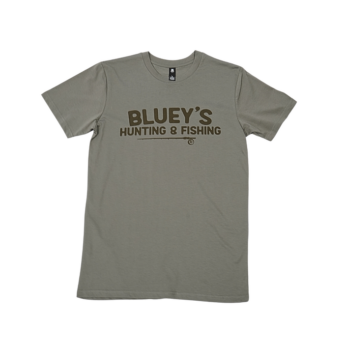 Blueys Mens Staple Deer Antler Tee - Granite [sz:extra Small]