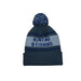 Blueys Pom Pom Beanie - Grey & Blue