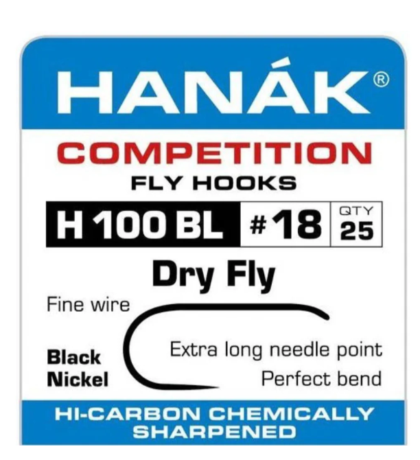 Hanak Barbless Hooks Dry Fly H100bl 25pk [sz:10]