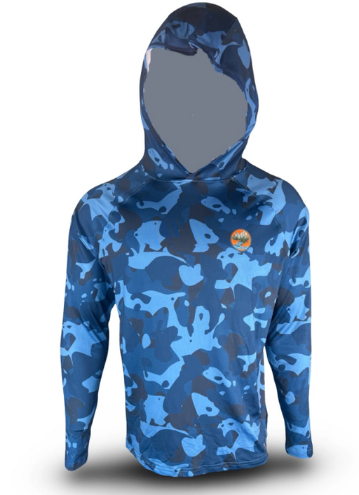 Backcountry Skinz Solarflexz Uv Pro Hoody - Blue Surge Camo [sz:s]