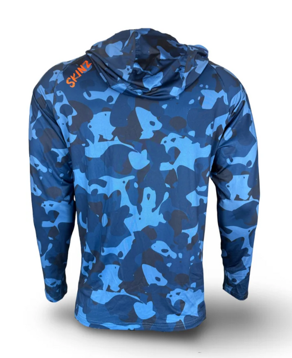 Backcountry Skinz Solarflexz Uv Pro Hoody - Blue Surge Camo [sz:s]