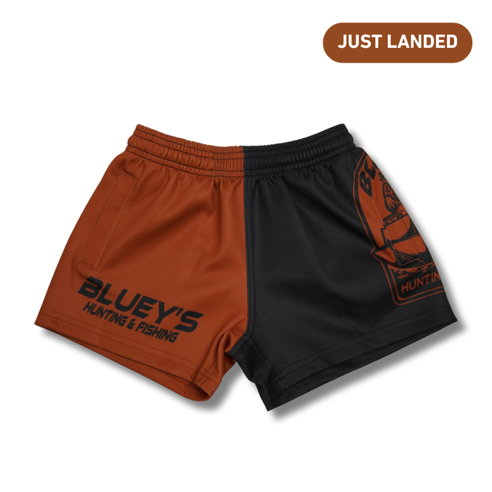 Bluey's Kids Scoping Cod Footy Shorts - Side Zip Pocket [sz:2]