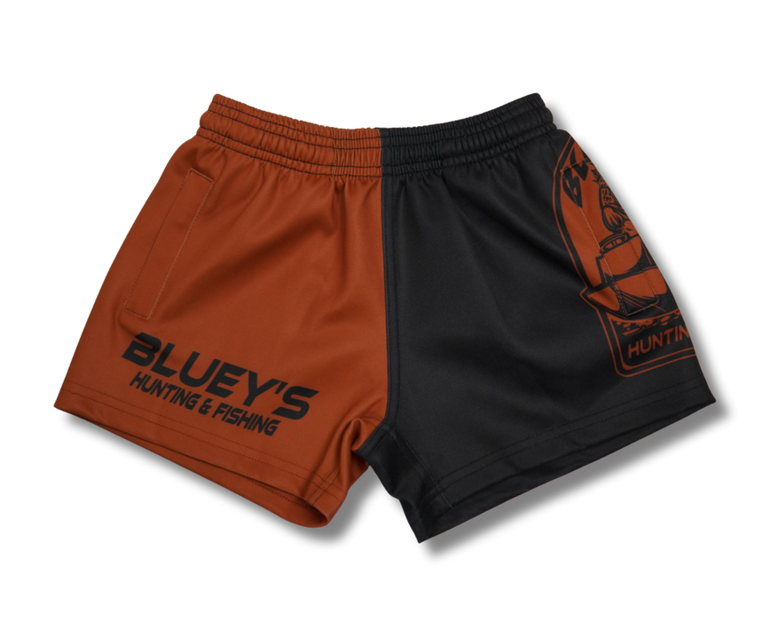 Bluey's Kids Scoping Cod Footy Shorts - Side Zip Pocket [sz:2]