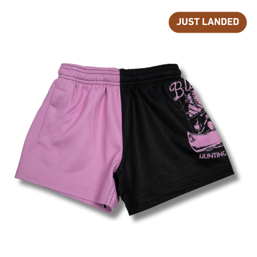 Bluey's Kids Wandering Stag Footy Shorts - Side Zip Pocket [sz:2]