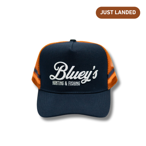 Bluey's Classic Trucker Cap - Navy/orange 