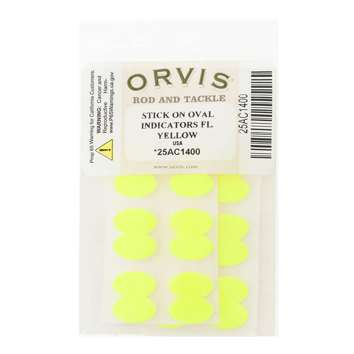 Orvis Stick On Oval Indicators [cl:fluoro Yellow]