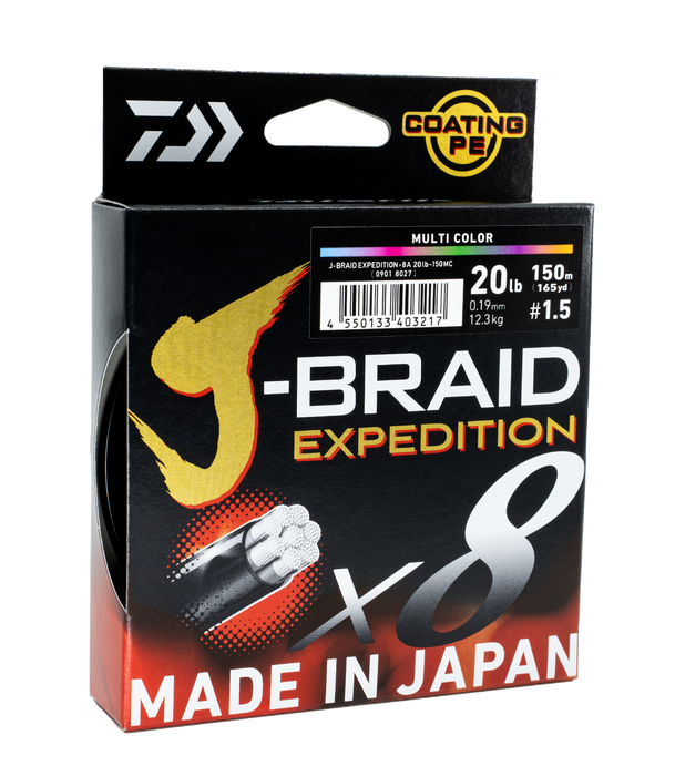 DAIWA J-BRAID EXPEDITION X8 150M MULTI [TEST:12LB]