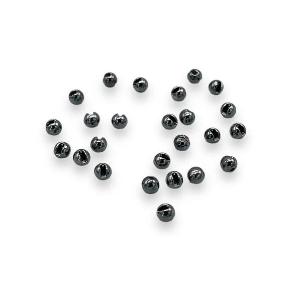 Upavon Slotted Metallic Tungsten Beads [sz:3.5mm Cl:black Nickle]