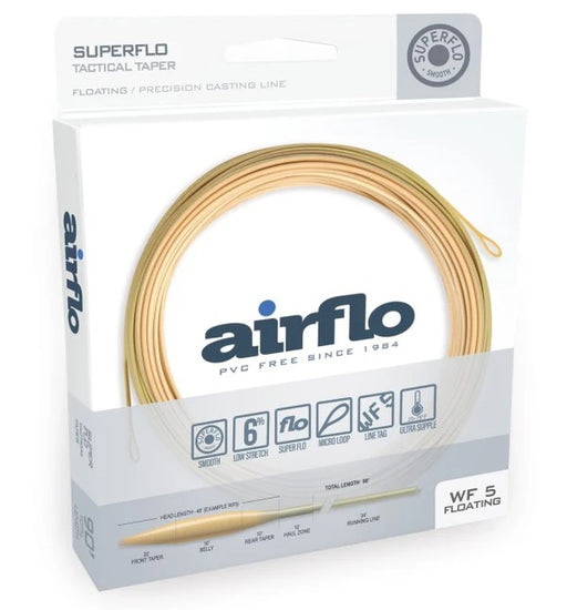 Airflo Superflo Tactical Taper Fly Line [sz:wf2f Cl:bamboo/watery Olive]
