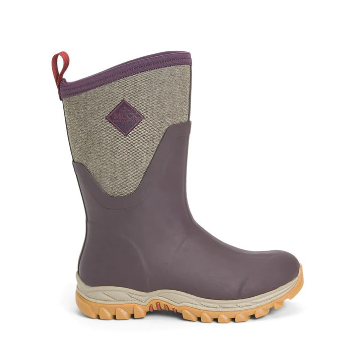 Muck Boots Arctic Sport Ii Womens Mid Length Boot [sz:us 9 Cl:wine/herringbone]