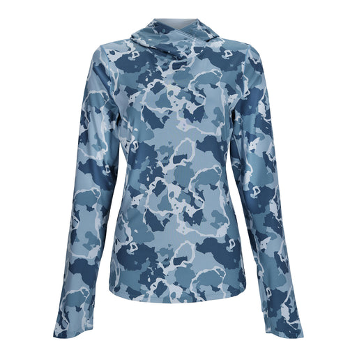 SIMMS WOMEN'S SOLARFLEX HOODY [Sz:S Cl:REGIMENT CAMO NEPTUNE]