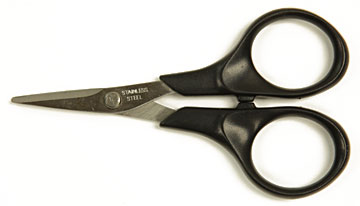 Dr Slick Braid Scissors 4" Straight Black Loop