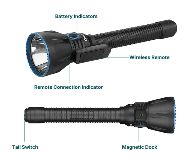 Olight Javelot Turbo 2 Powerful Rechargeable 1500m Hunting Torch [cl:black]