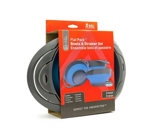 Sol Flat Pack Bowls & Strainer Set