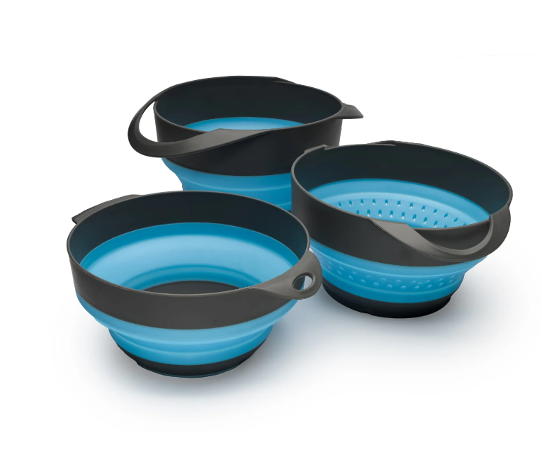 Sol Flat Pack Bowls & Strainer Set