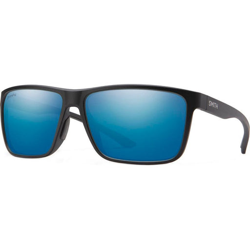 Smith Riptide Matte Black With Chromapop Polarized Glass Blue Mirror Lens