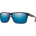 Smith Riptide Matte Black With Chromapop Polarized Glass Blue Mirror Lens