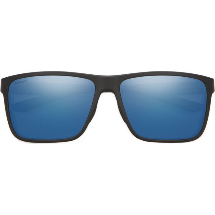 Smith Riptide Matte Black With Chromapop Polarized Glass Blue Mirror Lens
